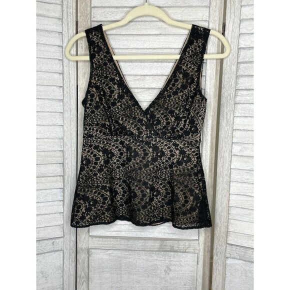 H&M Black Lace Tank Top Size 4 NWOT - Picture 1 of 7